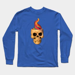 Flame Skull Long Sleeve T-Shirt